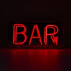 'BAR' ACRYLIC BOX NEON LIGHT